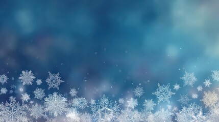 Winter Fest: Vibrant Music Festival Banner with Snowflakes and Starry Night Background