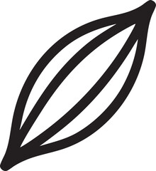 Simple Black and White Muscle Fiber Icon for Medical or Fitness Related Designs and Illustrations