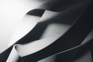 Wavy element in motion, dark background