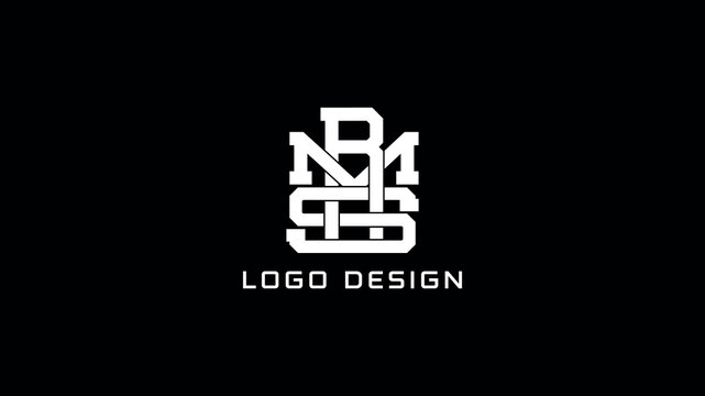 RMS monogram logo with elegant interlocking letters, crafted for professional branding, personal logos, and modern business identity.