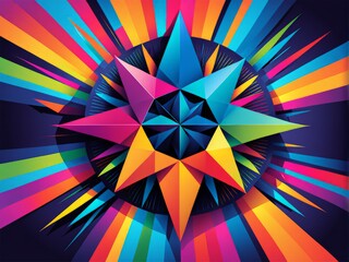 abstract colorful geometric background.