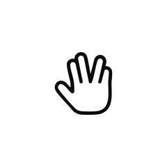 Live Long and Prosper Hand Icon
