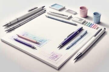 drawing of the office