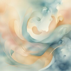fantasy abstract background with 3d effect, illustration
