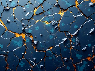 blue painted wall