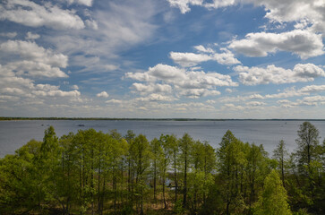 view of Lake Niegocin in Giżycko