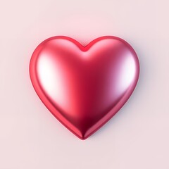 red heart on a pink background