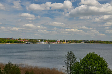 view of Lake Niegocin in Giżycko