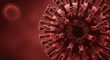 Virus Close-Up Render