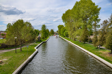 the channel connecting Lake Niegocin and Lake Kisajno in Giżycko