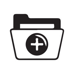 Obraz premium Medical Record Document Vector Icon