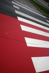 red and white striped background