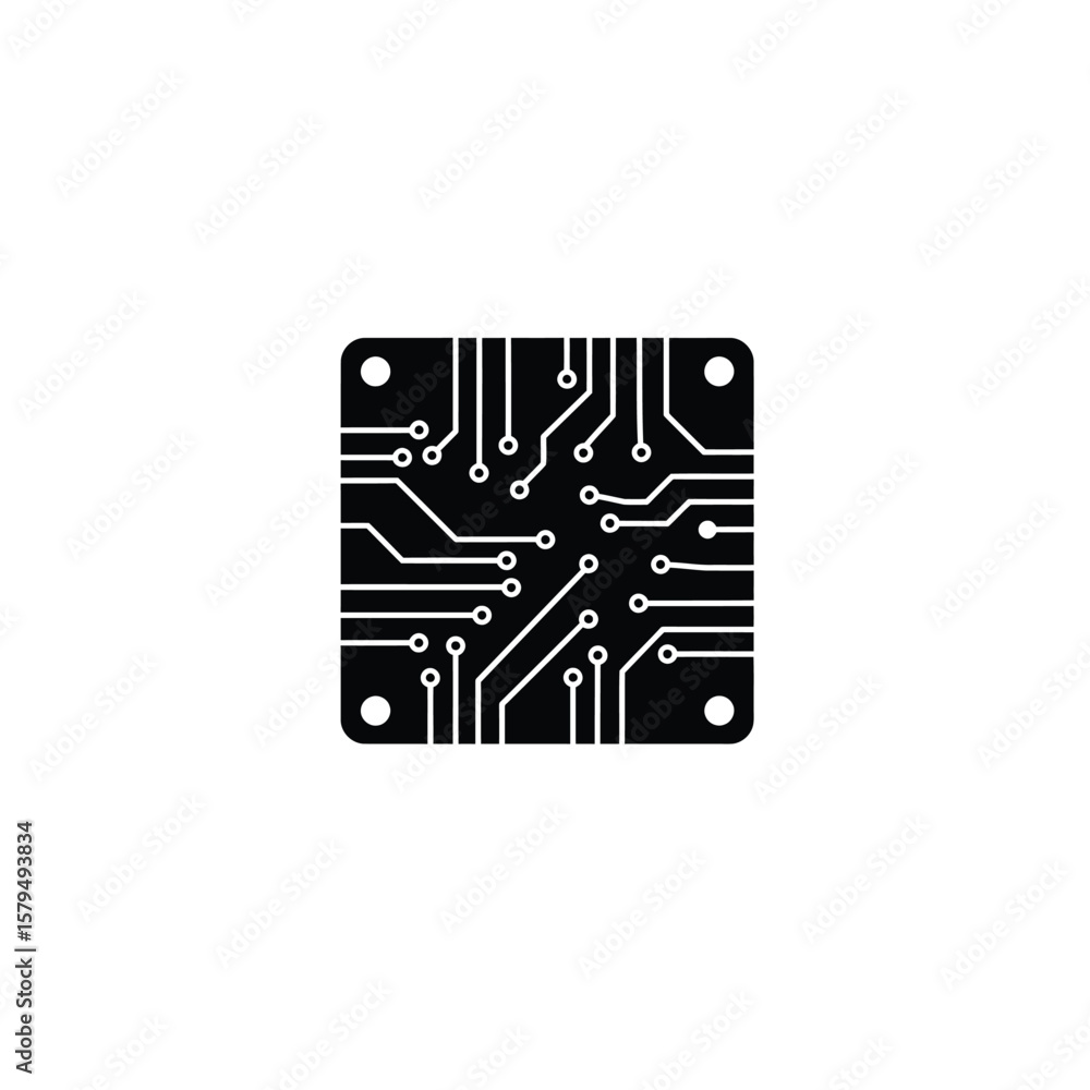 Poster circuit board electronic technology pattern computer