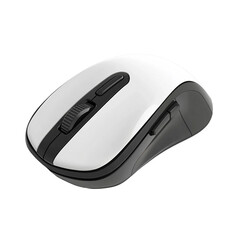Wireless mouse, ready for use [Transparent Background PNG].