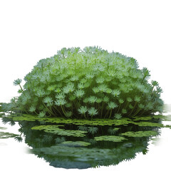 Wolffia or watermeal on black background, Healthy edible small aquatic plant high protein and fiber [Transparent Background PNG]