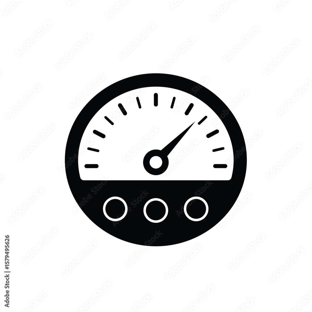 Aufkleber gauge dial with indicator and circles meter measurement
