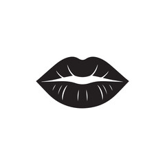  lips vector illustration isolated on white background with lipstick and beauty elements