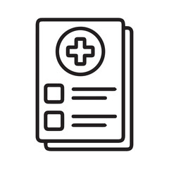 Fototapeta premium Healthcare Report or Patient File Vector