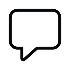 Naklejka premium Speech bubble icon for message, chat, text, and app conversation.