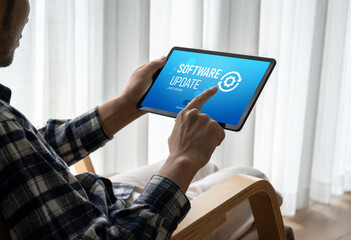 Software update on computer for modish version of device software upgrade