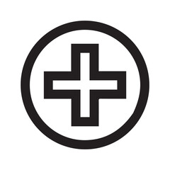 Obraz premium Health and Emergency Medical Plus Icon Vector