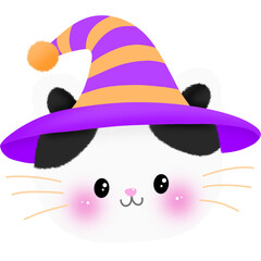 Cute ghost cat png