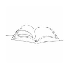 open book vector illustration