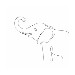 Elephant vector illustration art