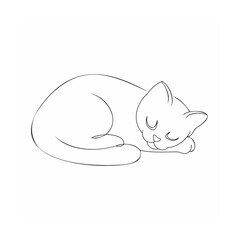 sketch of cat