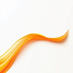 Abstract Orange Wave Flowing on White, Abstract Background, Orange Wave Abstract art, Background design