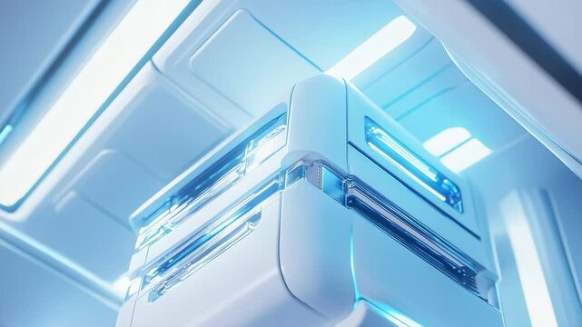 Futuristic White Modular Space Station