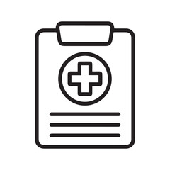Fototapeta premium Healthcare Document in Clipboard Illustration