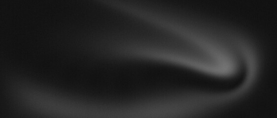 Abstract Swirling Black and White Gradient Background with Soft Blur and Noise Texture