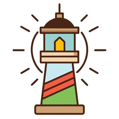 illustration of an old lamp