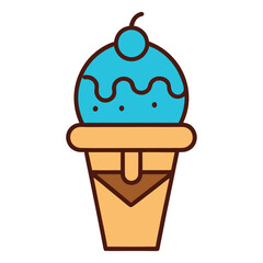 ice cream vector illustration