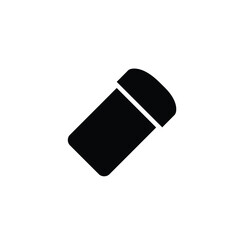 Black eraser icon stationery office