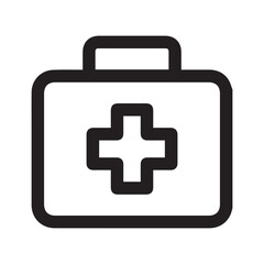 Obraz premium First Aid Box with Cross Symbol Vector