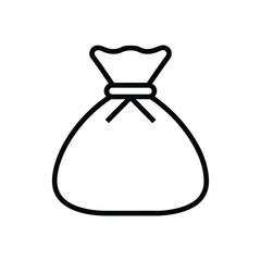 money-bag---outline-vector-icon-on-white-brackgrou.eps
