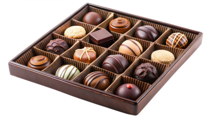 chocolate isolated on white background, png, ai generated.