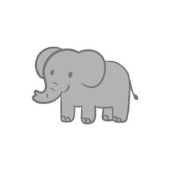 Cute Cartoon Elephant Illustration