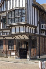 view of tudor house in southampton, england