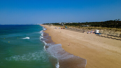 vista aérea, praia Algarve, drone 