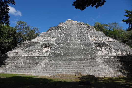 Pyramid in Becan Archaeological Site, Mexico