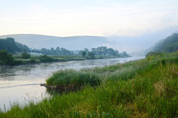 Weser, Oberweser, Morgenstimmung