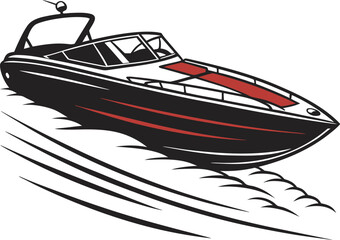 Yacht Silhouette Vector Illustration