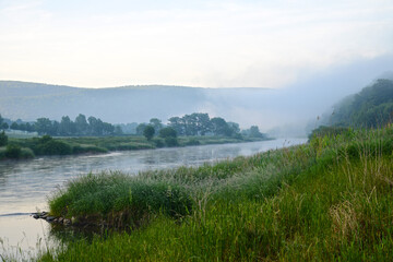 Weser, Oberweser, Morgenstimmung
