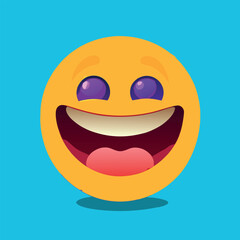 3D render of cute, colorful emoticons with smiling faces. Perfect for social media graphics, fun reaction visuals, digital communication, marketing content, and emoji-based designs.