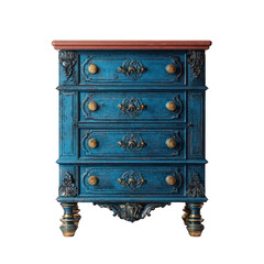 Antique Blue Chest of Drawers