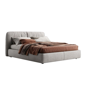 Modern Bed in a Serene Bedroom