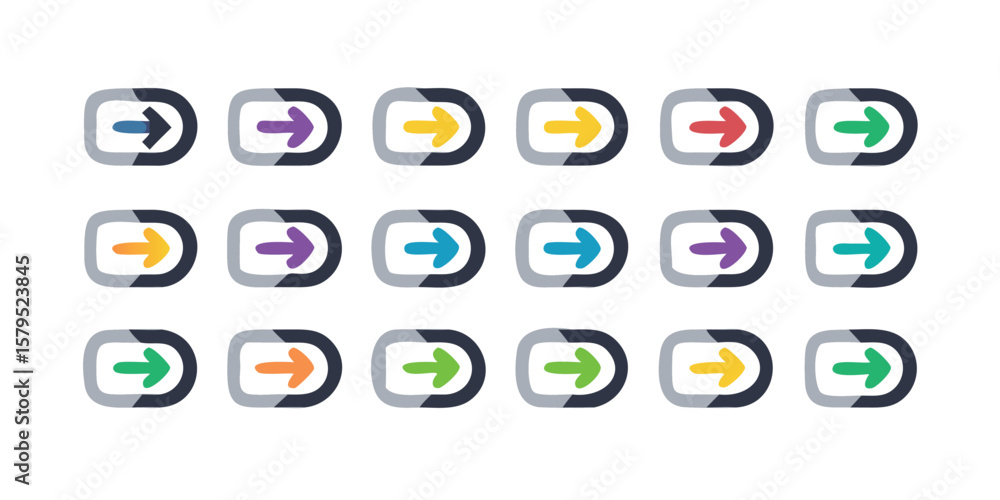 Poster mega set of 15 logout line icons for user interface design including sign out and exit symbols on tr